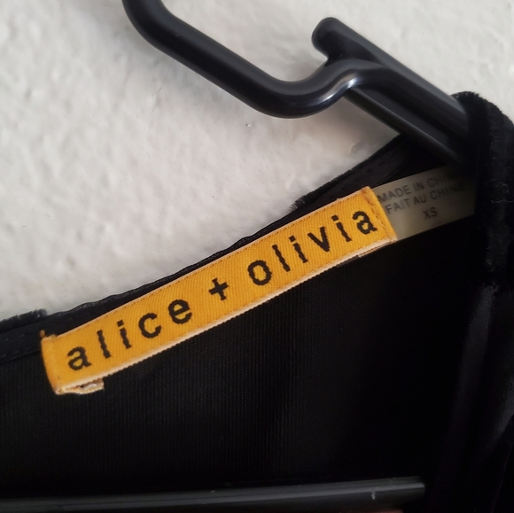 Alice + Olivia Audrina Chevron Silk Tunic Dress XS - Picture 4 of 5